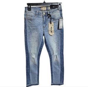 Miss Me Denim Jeans Sz 25  Blue Straight Color Block W-507